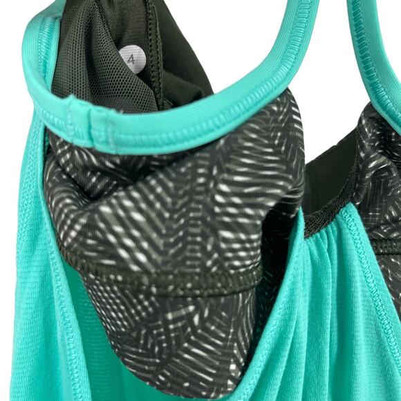 Lululemon Roll Out Bali Breeze Gator Green Jazzy Tank Size 4 - Picture 3 of 8
